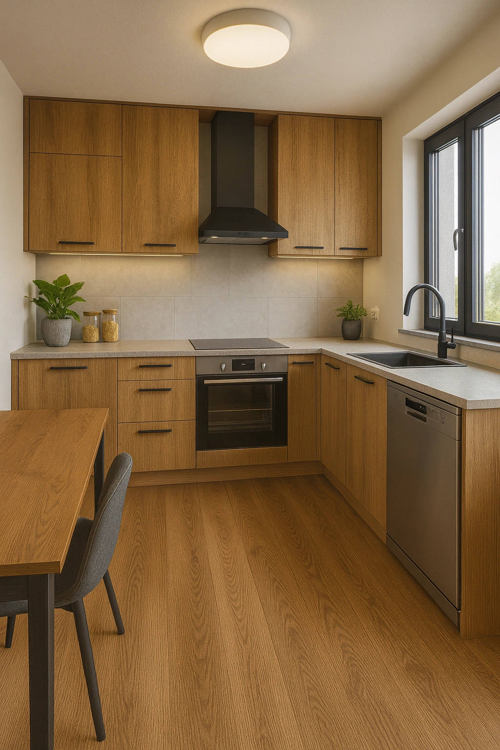 Kvarca vinila flīzes ROMAN WALNUT, SPC, klikšķu sistēma (click)